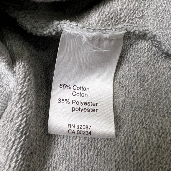 Nominee SIZE XL Cotton Blend Long Sleeve Sweatshirt Gray Pullover Made in Italy - Picture 9 of 10